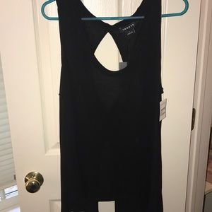 Black tank top open back